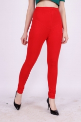 Candy Apple Color Churidar Leggings